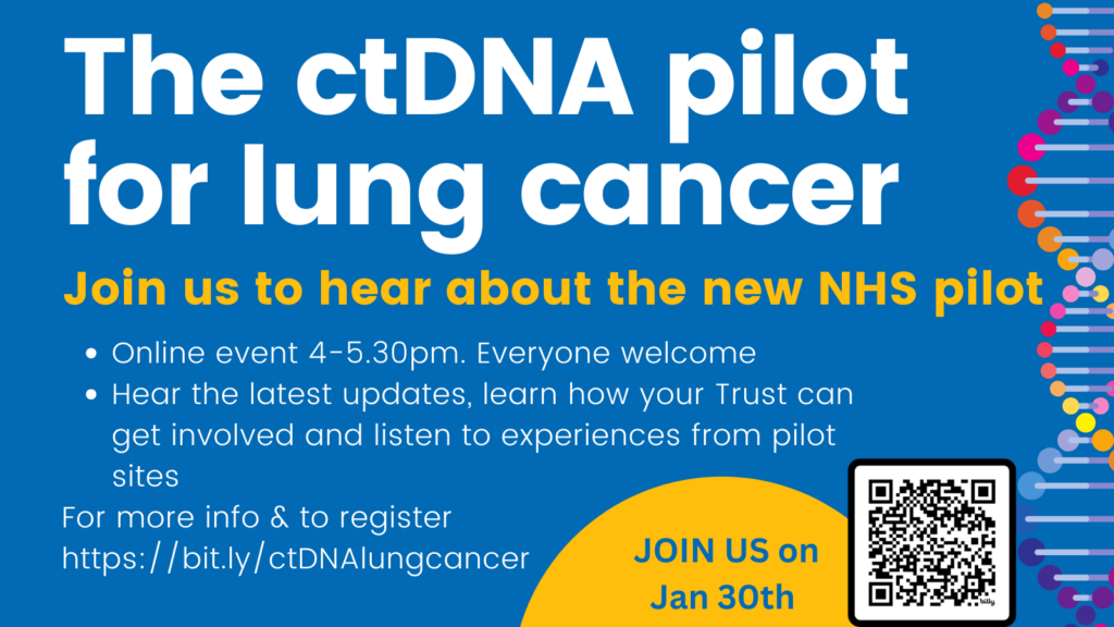 Image encourage people to join our online talk about the ctDNA pilot.