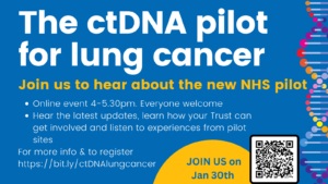 Image encourage people to join our online talk about the ctDNA pilot.