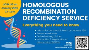 Information about our learning webinar on the Homologous Recombination Deficiency service