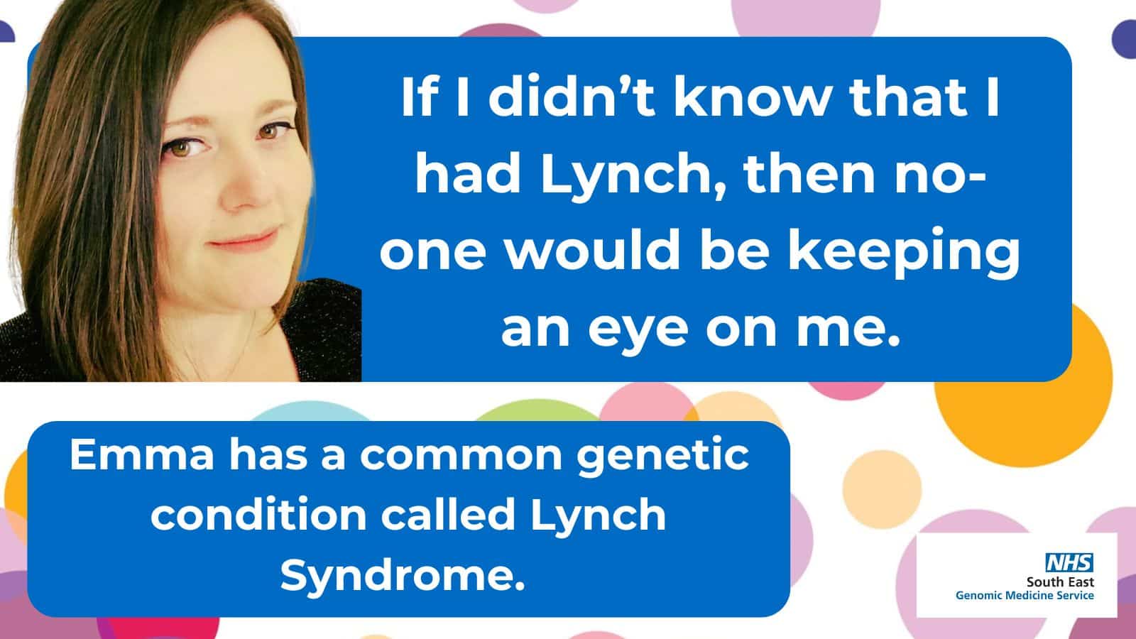 Photo of Emma Jenkins who is sharing her experience of being diagnosed with Lynch Syndrome