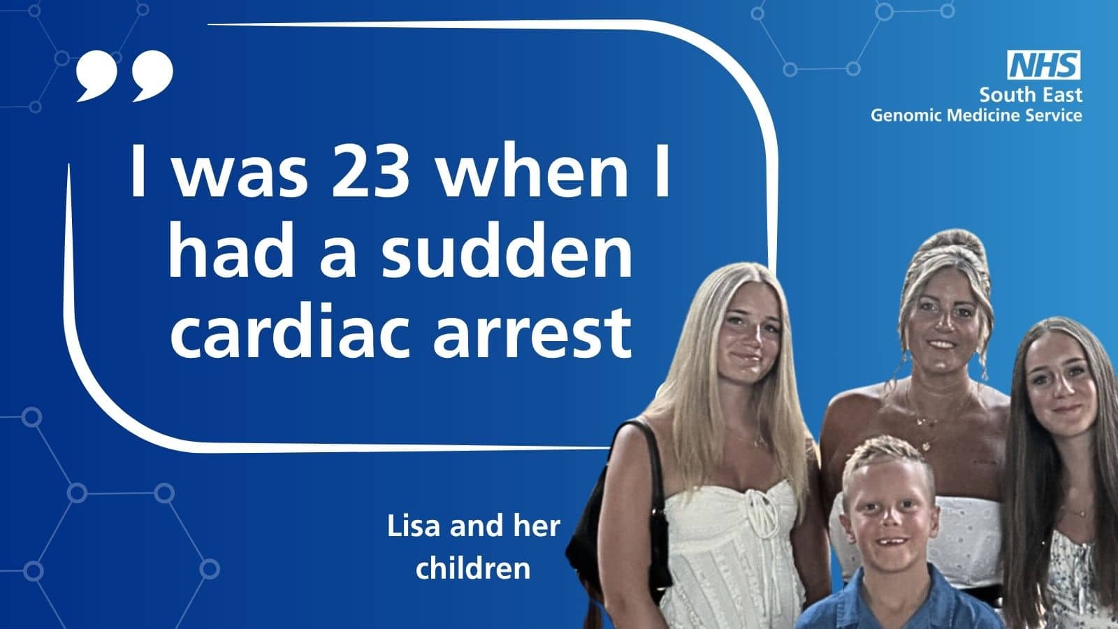 Picture of Lisa smiling with her three children